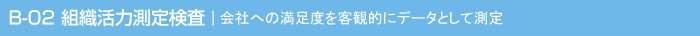 適性検査 CUBIC　B-02 組織活力測定検査