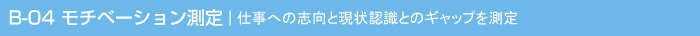 適性検査 CUBIC　B-04 モチベーション測定