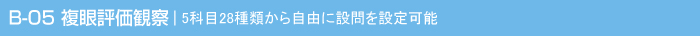 適性検査 CUBIC　B-05 複眼評価観察